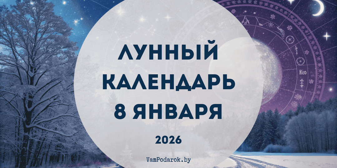 Лунный календарь на 8 января 2026 года: Чего ждать от убывающей Луны в Деве и как провести день с пользой