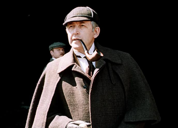 Василилй Ливанов в роли Шелока Холмса. Изображение из открытых источников