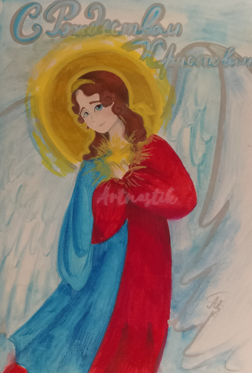 Эту открытку я подарила маме и папе🫶  Artnastik