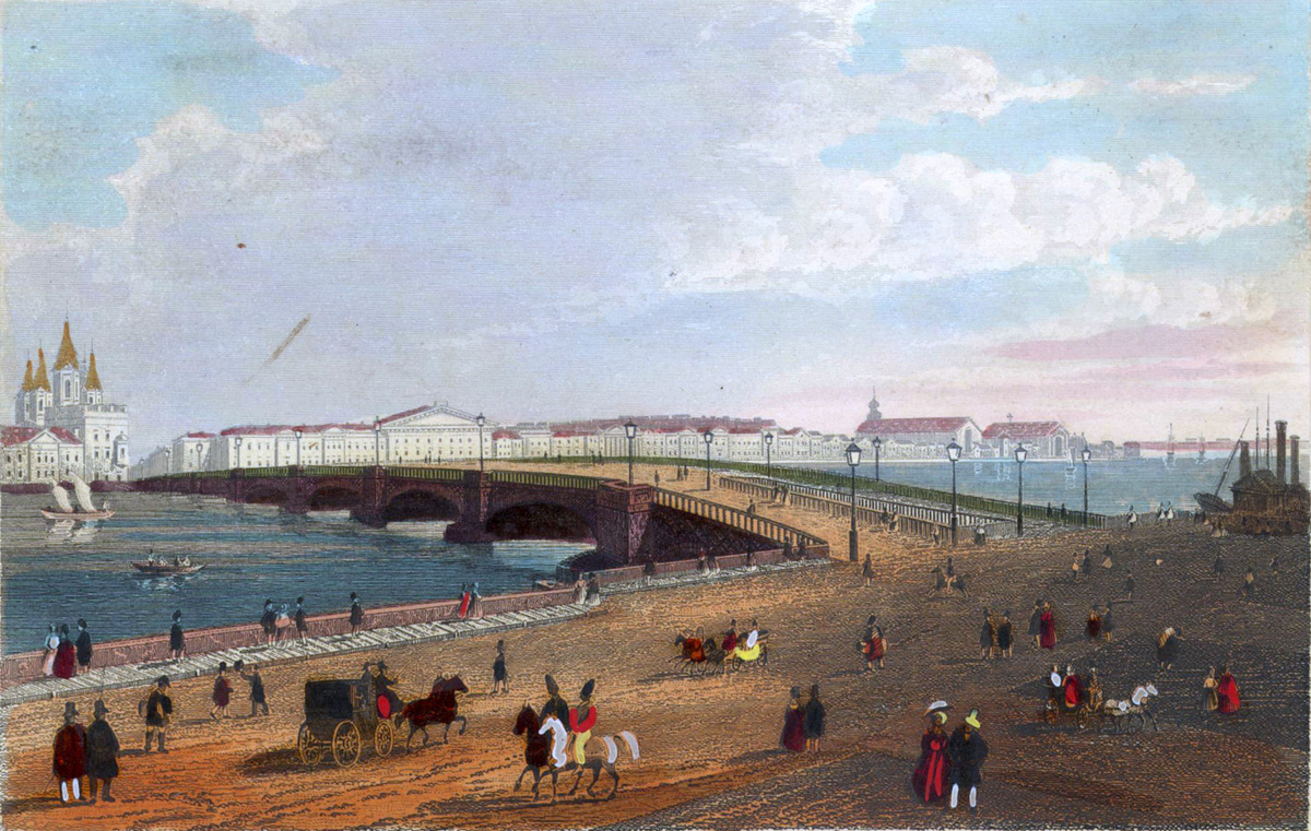 Благовещенский мост 1850 год