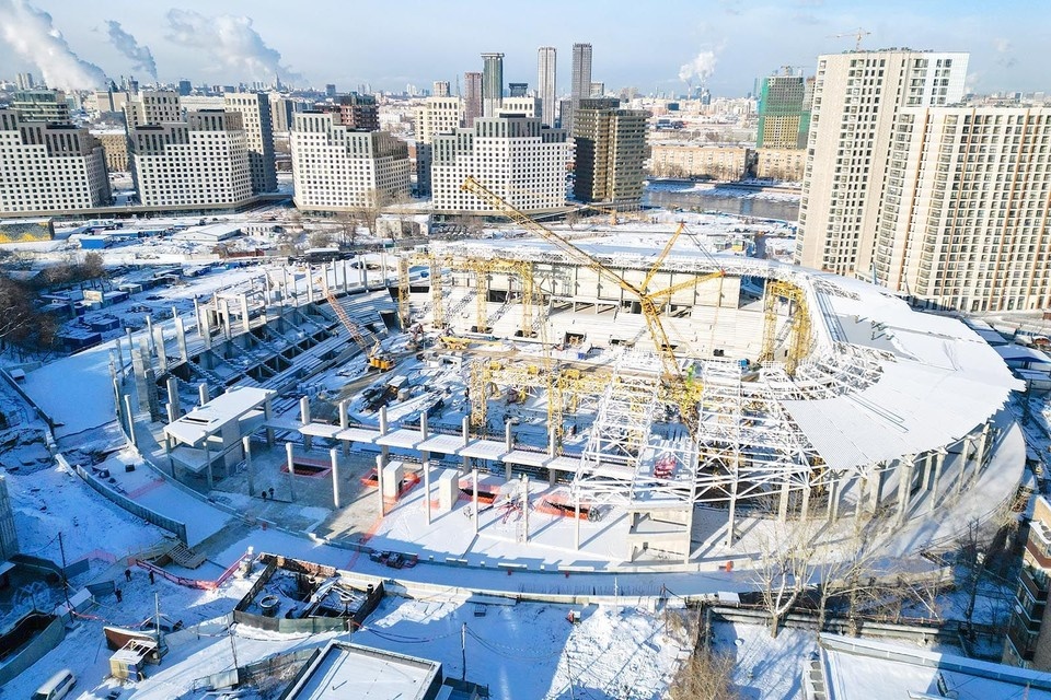    Реконструкция стадиона «Торпедо». Фото: Н. Новиков / Пресс-служба Мэра и Правительства Москвы
