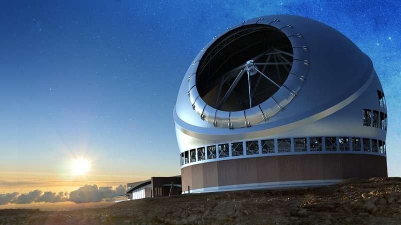    Концептуальный Тридцатиметровый телескоп (Thirty Meters Telescope), строительство которого все никак не может начаться.