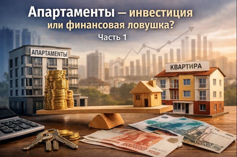 Апартаменты и квартиры отличаются не планировками, а логикой использования. В одном случае — расчёт на доход и оборот, в другом — на личное проживание и стабильность. Именно это различие формирует всю экономику сделки