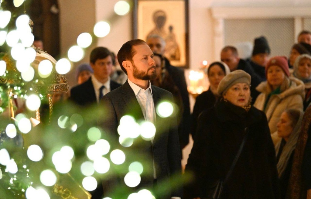 Виталий Королев посетил торжественное богослужение в кафедральном соборе Твери