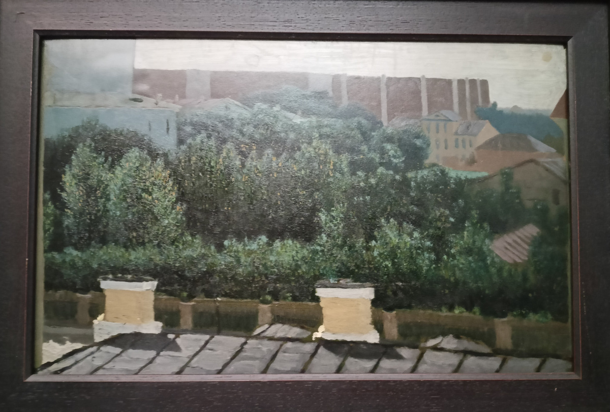 Вид из окна квартиры А.И. Куинджи на углу 6-й линии и малого проспекта Васильевского острова