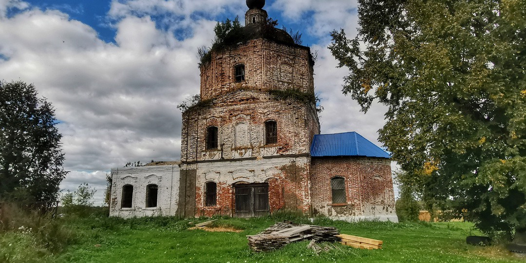 Заброшенные храмы Ивановской области (часть 9), Лобцово, церковь Димитрия Солунского