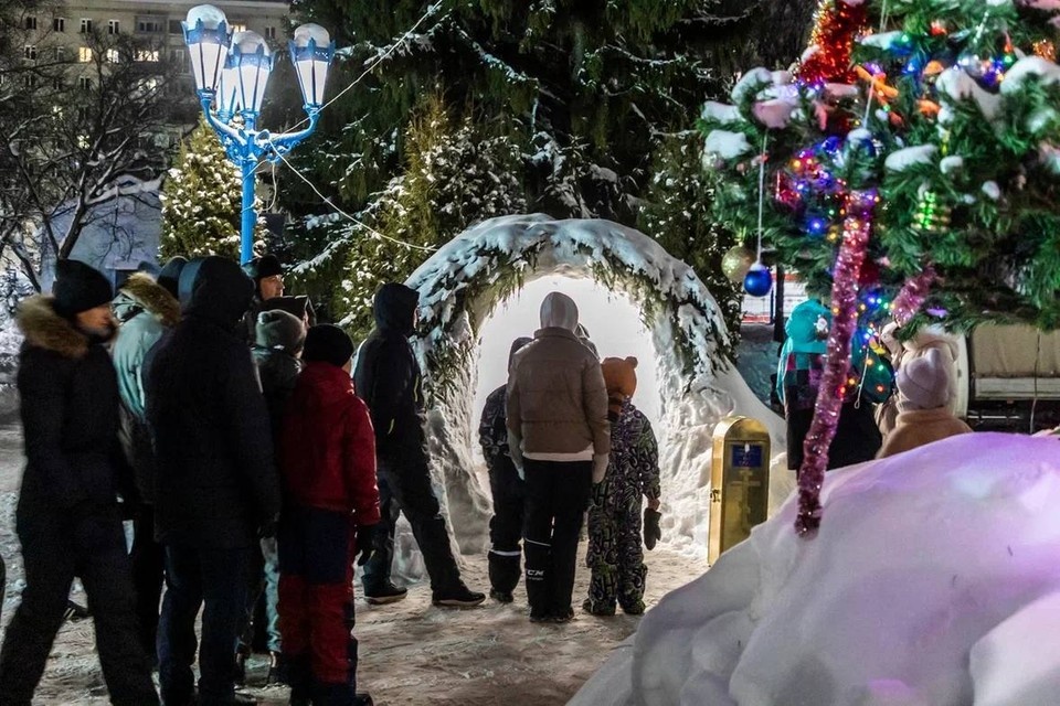   Тысячи верующих по всей Башкирии собрались на ночную службу вечером 6 января. Фото: мэрия Уфы