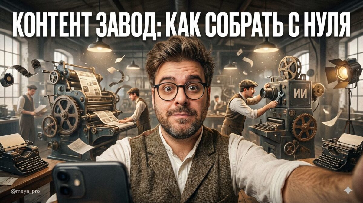    Сборка контент завода с использованием ИИ технологий. Артур Хорошев