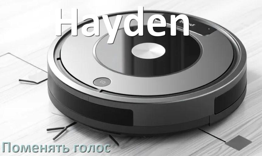 
Как поменять голос робота пылесоса Hayden изменить голосовой пакет через телефон на Андроид и iPhone