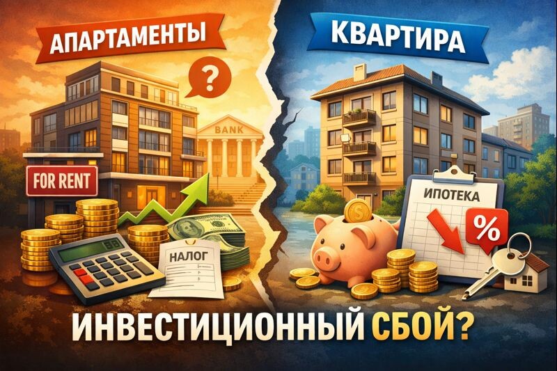 Апартаменты или квартира?
Разница между ними становится заметной не в момент покупки, а в процессе владения.