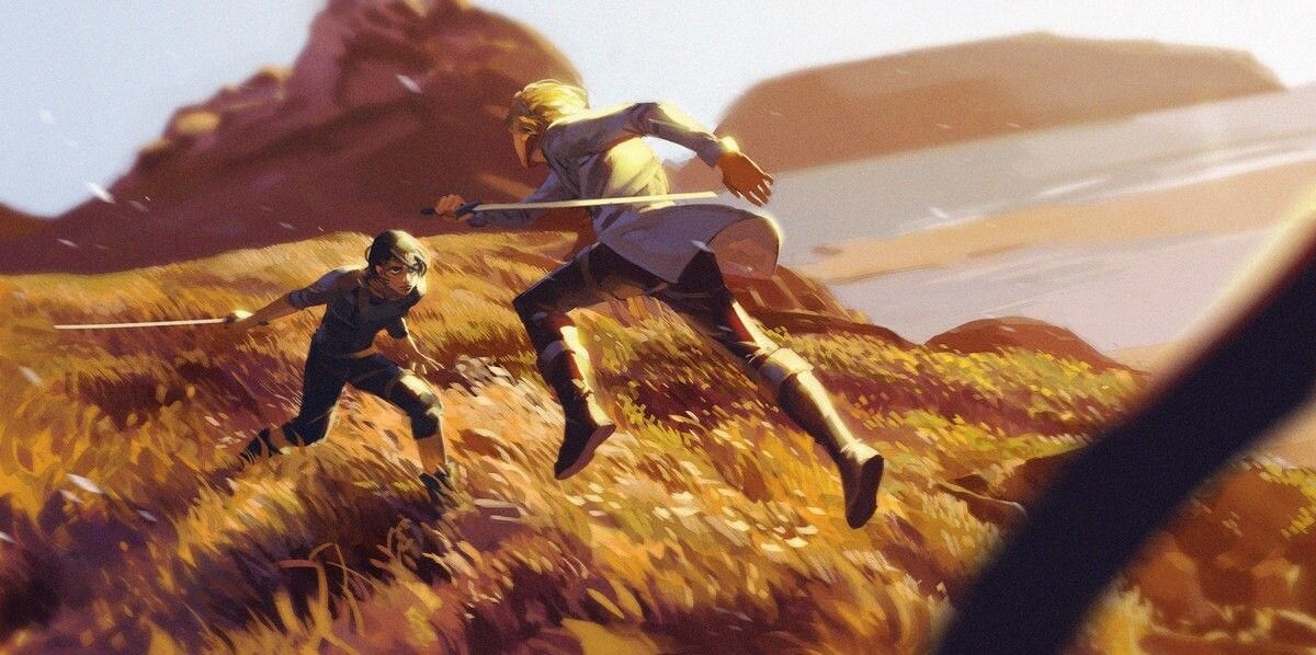 The Legend of Zelda Breath of the Wild paint art