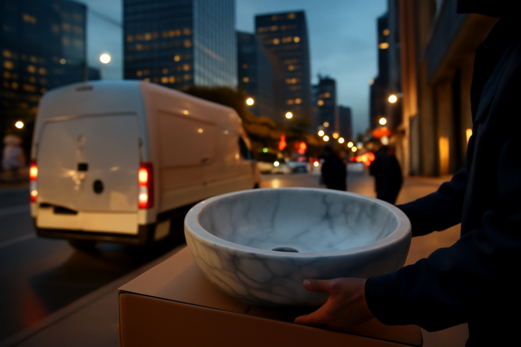    Безопасная доставка мраморных раковин: как избежать потерь? mrlogistic12