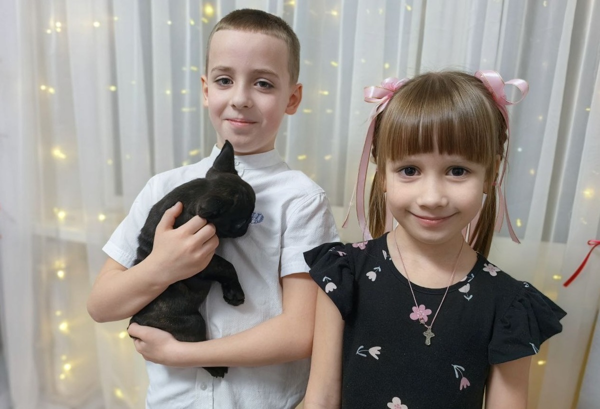    Гуманитарный корпус доставил в Макеевку щенка, кличку которому дал генерал