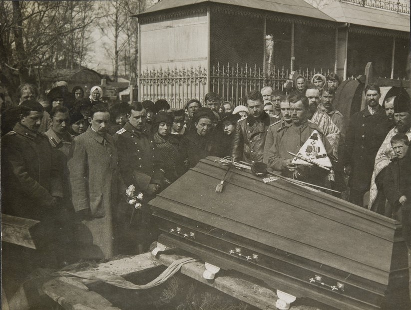 Похороны лётчика А.Н.Калашникова 1917 год