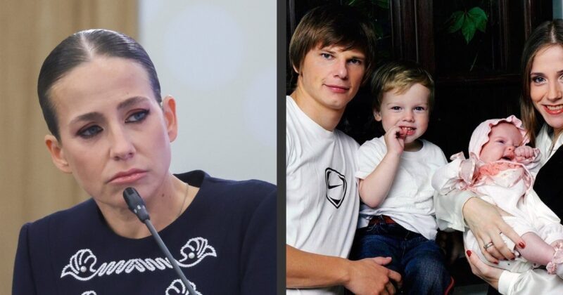    Юлия Барановская и Андрей Аршавин с детьми в прежние годы.