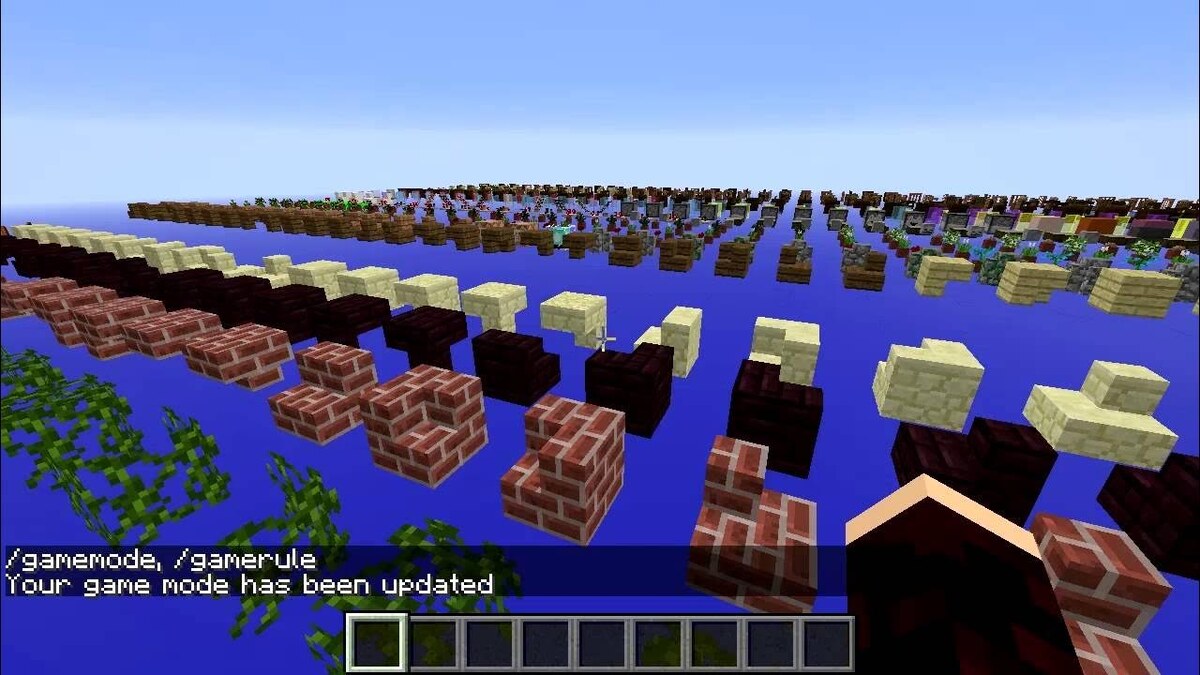 Отладочный мир на очень старом скриншоте. Источник: интернет