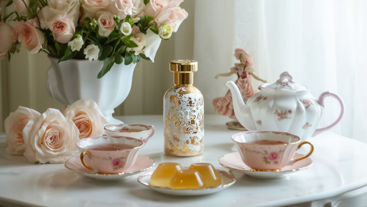 Ароматы с розой, #Frammenti Bois 1920 Frammenti Верхние ноты: Черная смородина, Ревень, Зеленые ноты, Грейпфрут и Бергамот; средние ноты: Роза, Фиалка, Ладан, Герань и Магнолия; базовые ноты: Карамель, Ваниль, Бензоин, Амбра и Белый мускус.