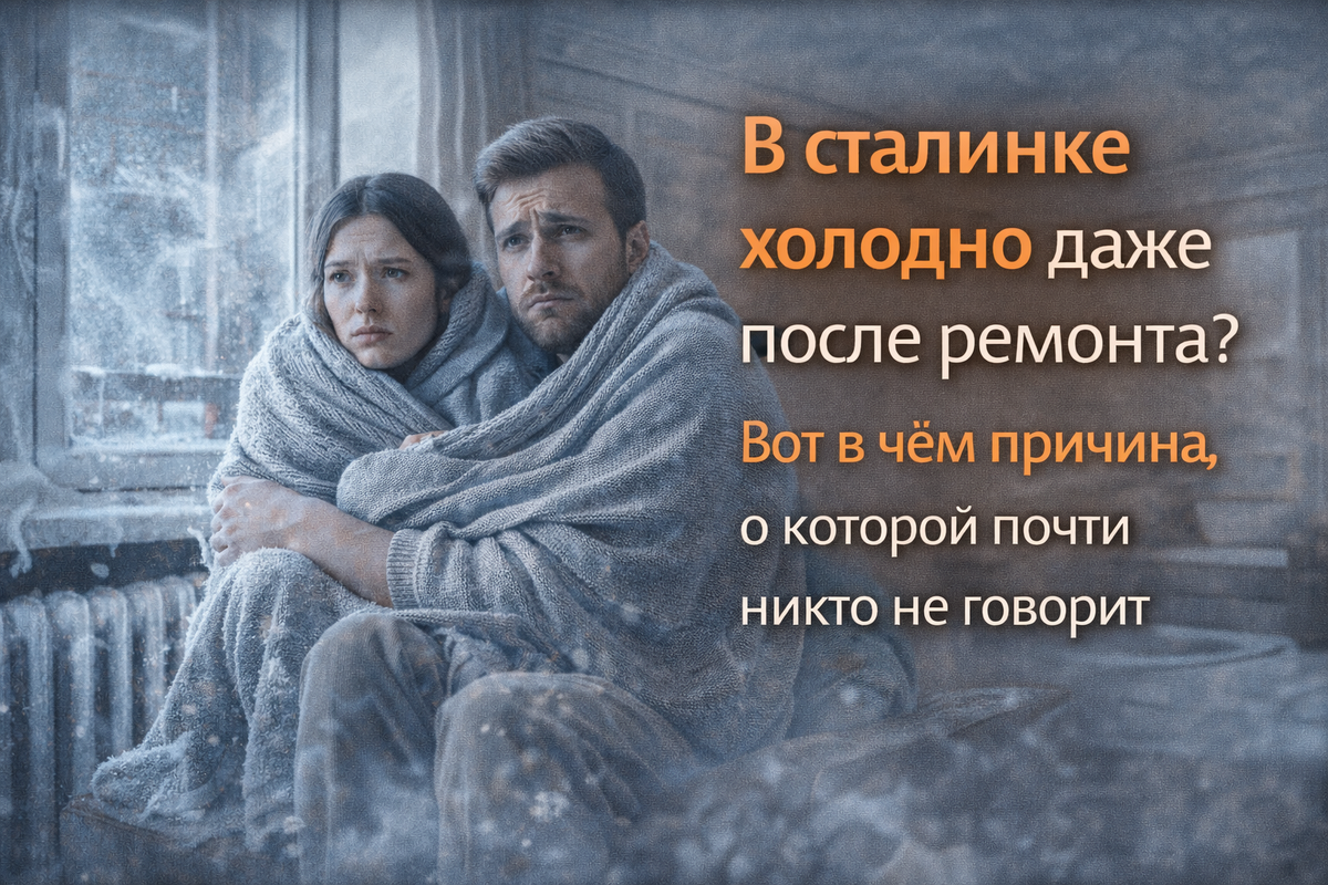 В сталинке холодно даже после ремонта? Вот в чем причина, о которой почти никто не говорит
