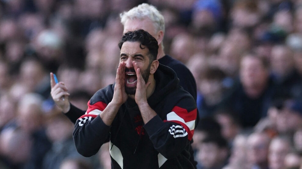    Рубен Аморим не докричался до игроков «МЮ» . Фото: REUTERS