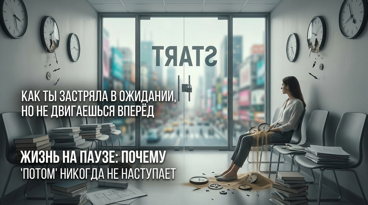 Как ты застряла в ожидании, но не двигаешься вперёд