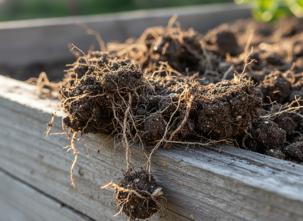Сидераты и старые перегнивающие корешки образуют массу воздушных каналов и делают почву более рыхлой.