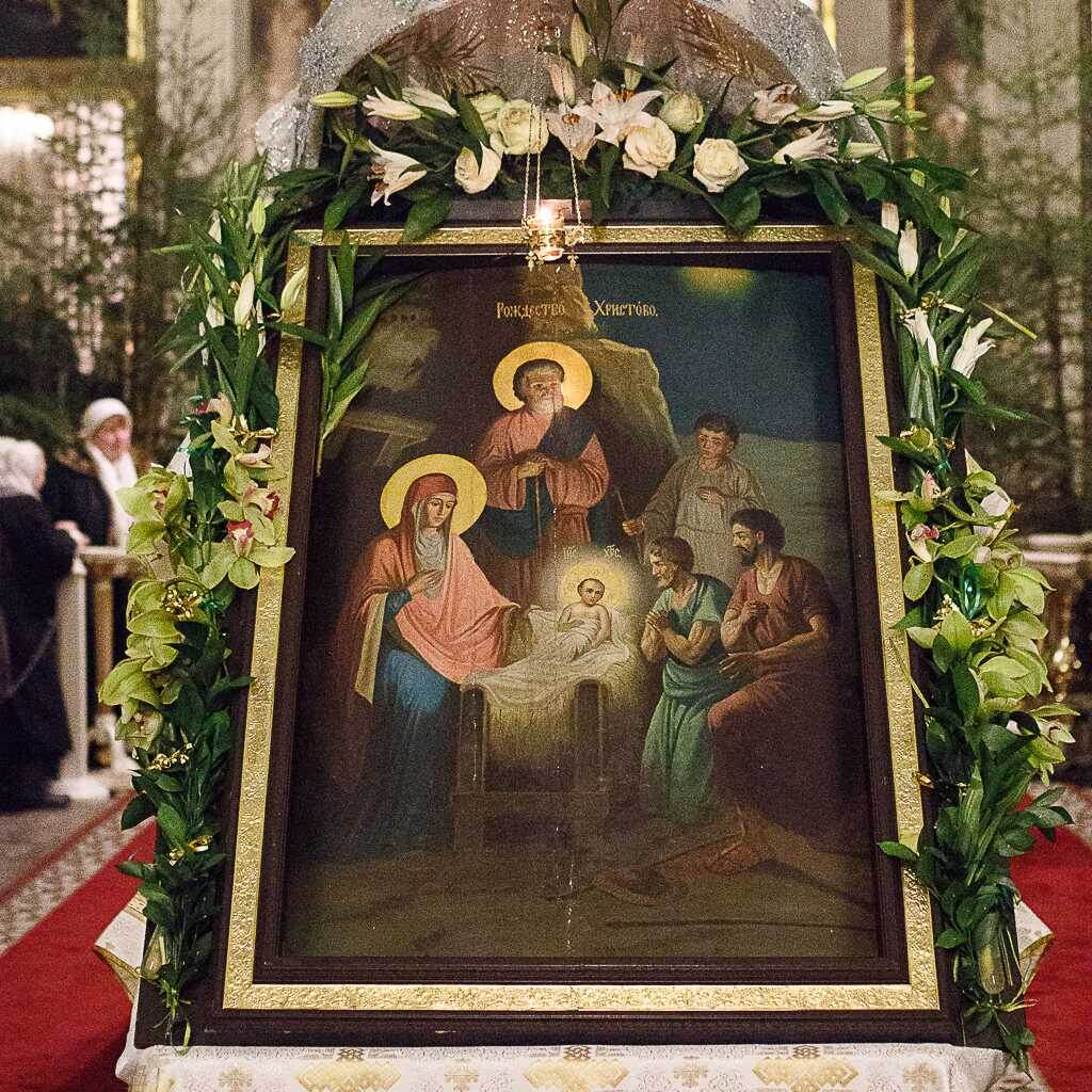 Икона Рождества Христова/ фото с сайта Санкт-Петербургской Митрополии