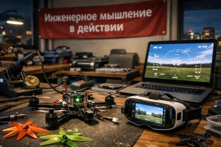   Обучение FPV как точка входа в инженерное мышление "Обученик"