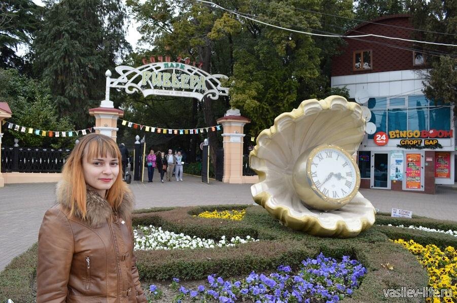 Парк «Ривьера» в Сочи (конец февраля)