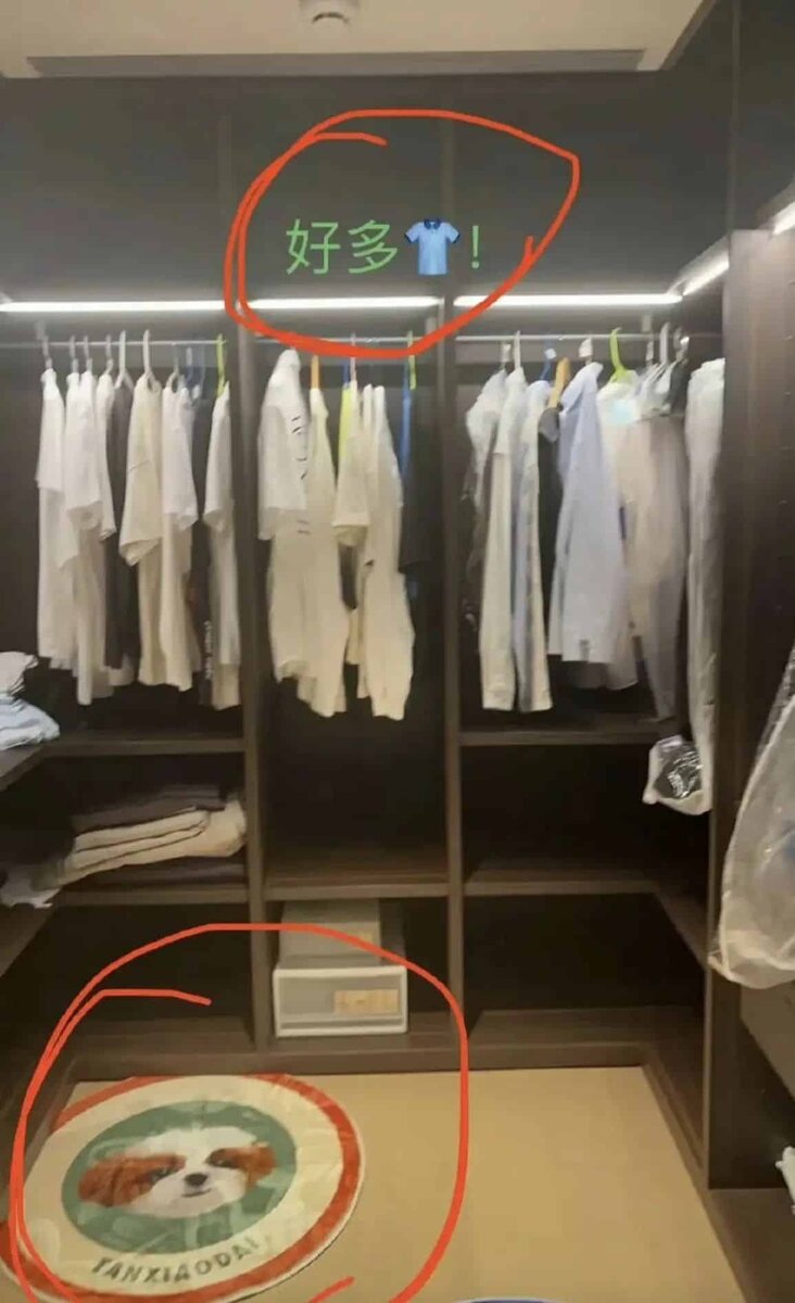    Фото гардероба Лю Иноу