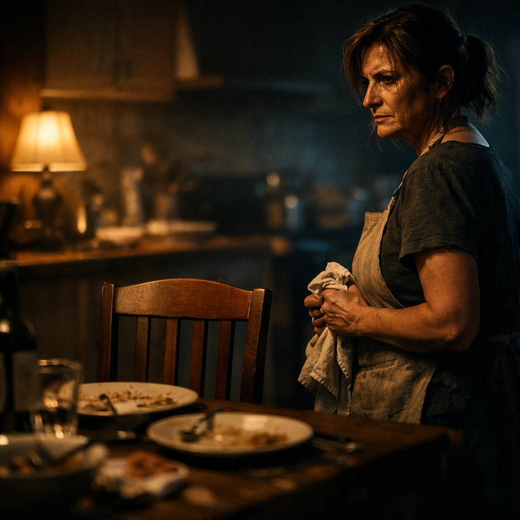 Пустой стул за семейным столом — место той, которая «всё для всех», но забыла оставить место для себя.