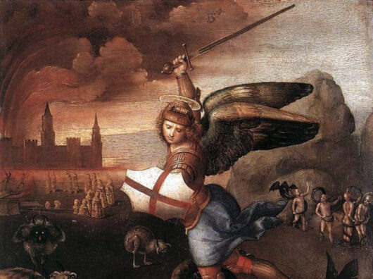    Святой Михаил и Дракон // Картина Рафаэля Санти