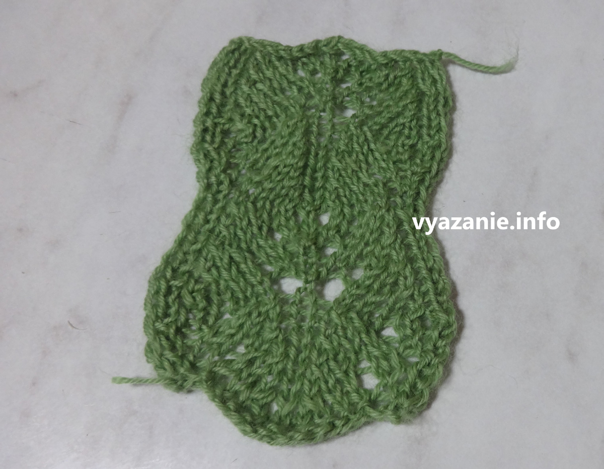 Лицевая сторона узора.