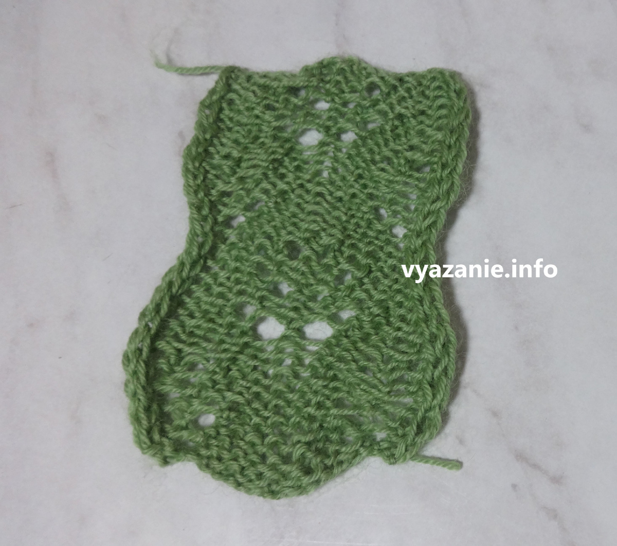 Изнаночная сторона узора.