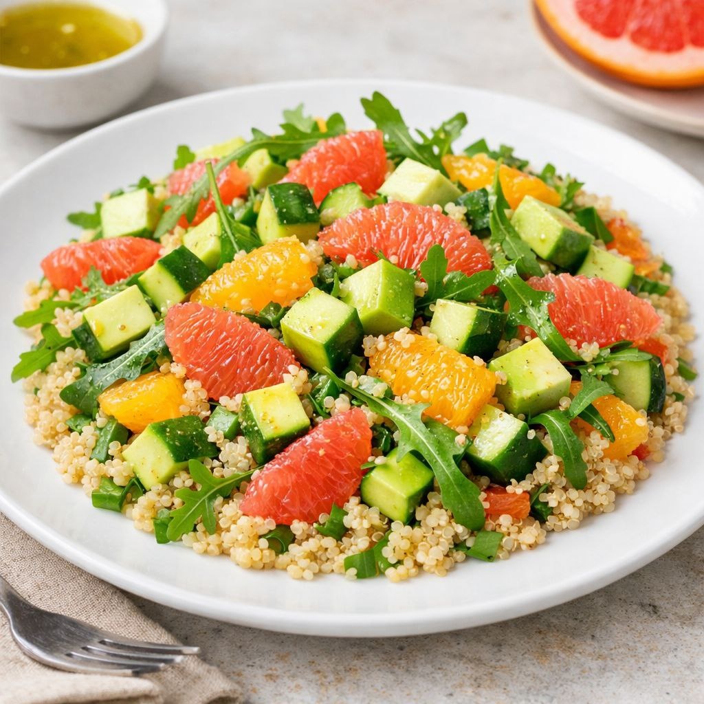 Детокс-салат с киноа и цитрусовыми