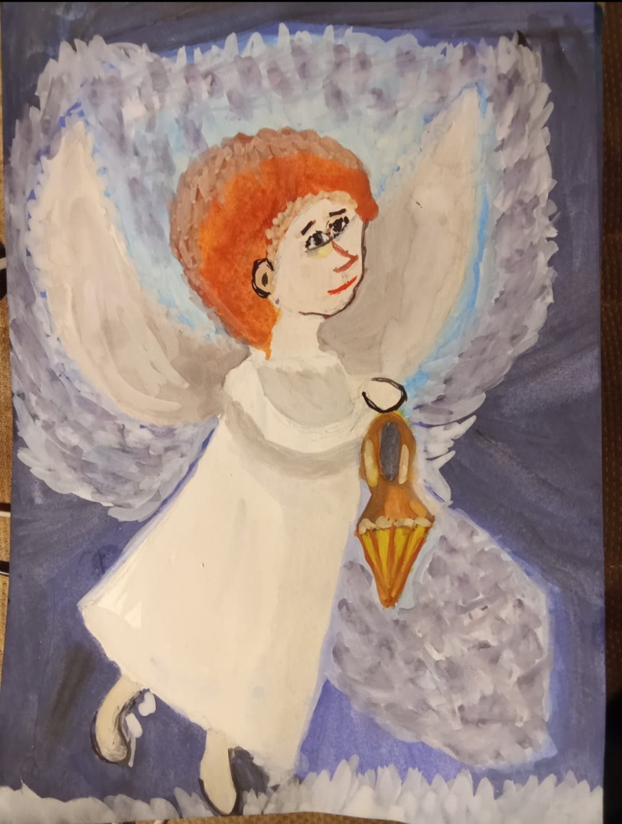 Рыжий Ангел😇 - его нарисовала Ольга Нефёдова, моя хорошая знакомая из Спб