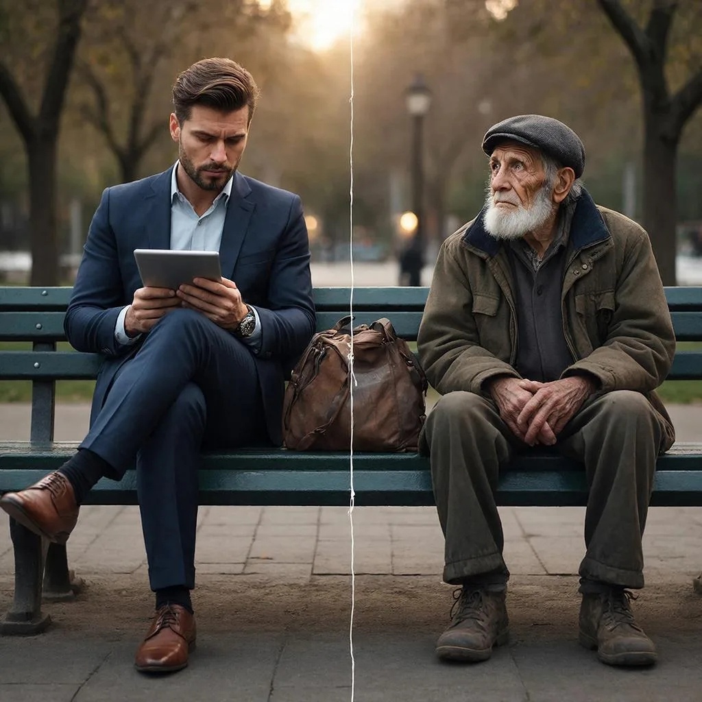 Миллионер и нищий