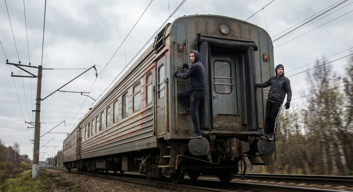 В Нижнем Тагиле снова отмечены случаи, когда подростки катаются на прицепных устройствах трамваев, что является экстремальным видом развлечения