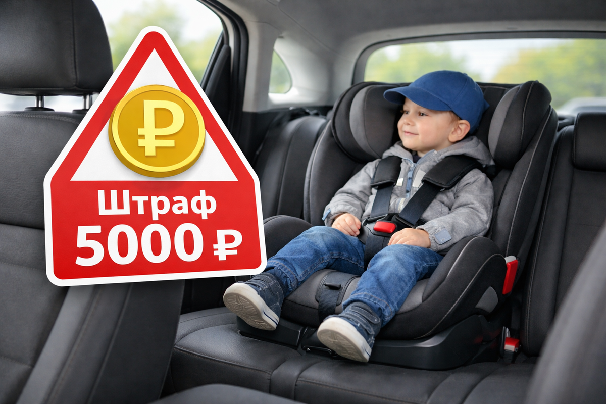 Штрафы за перевозку детей без автокресла