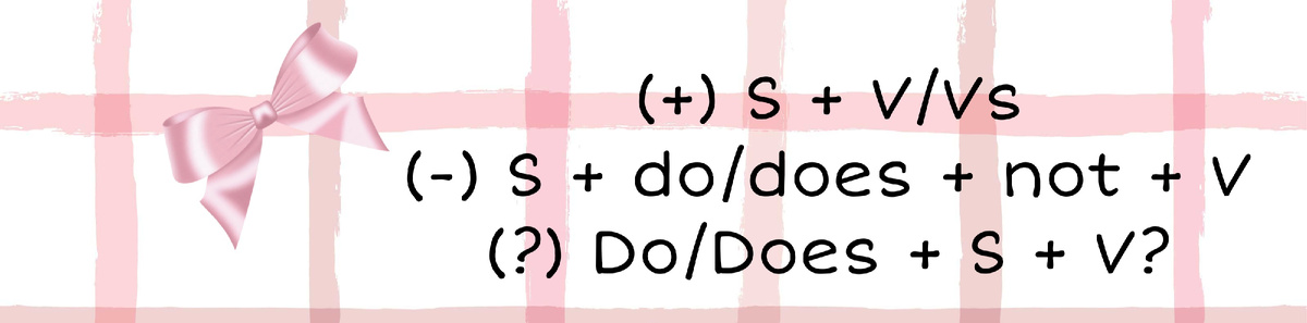 Образование времени present simple. S - Subject, V - Base Verb