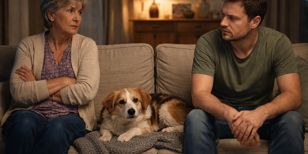 “Уберите свою шавку с дивана!” — сказал зять. К утру собака спала на диване, а зять — в подъезде