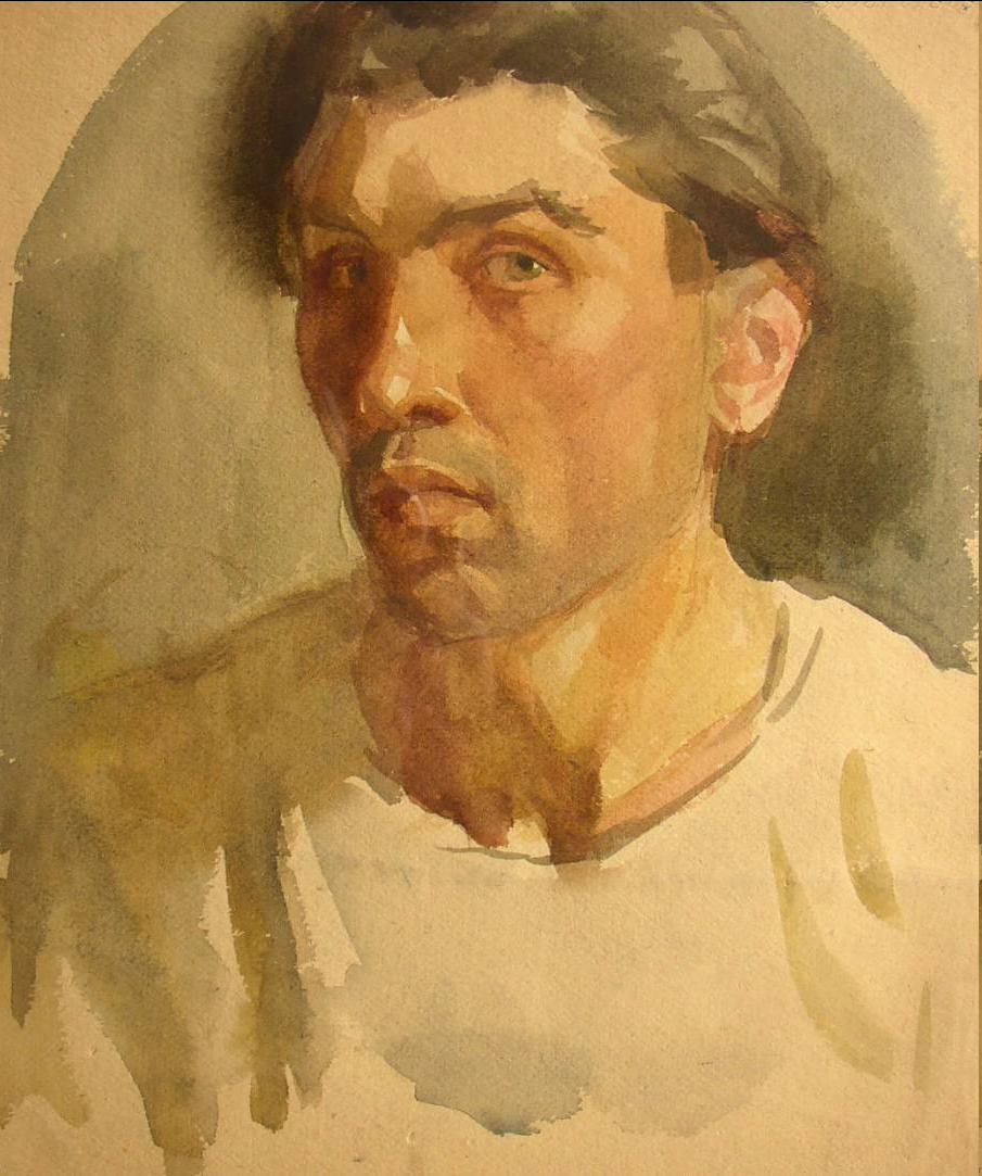 Александр Романычев. «Автопортрет». 1944