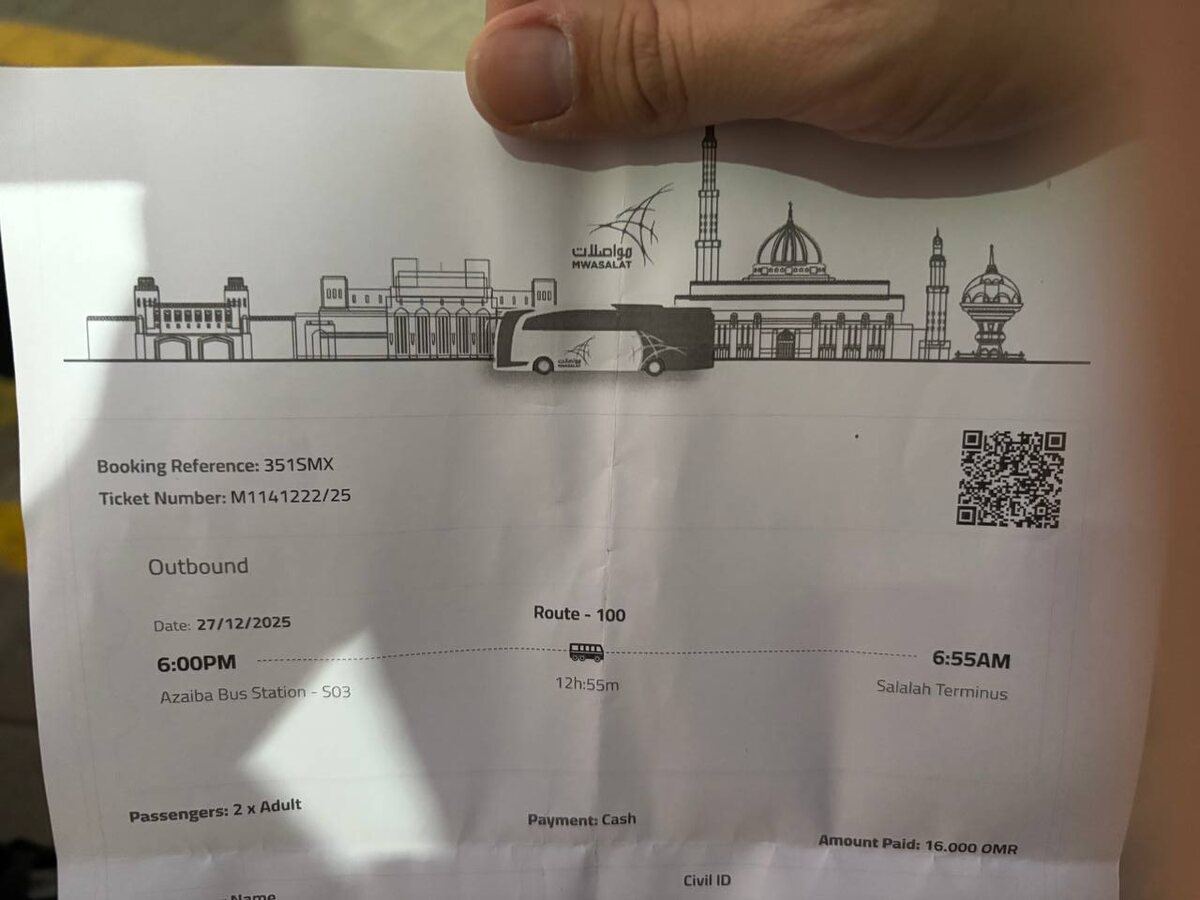 Фото: билет на автобус. Автор фото Блог Дочь Пелевина про путешествия