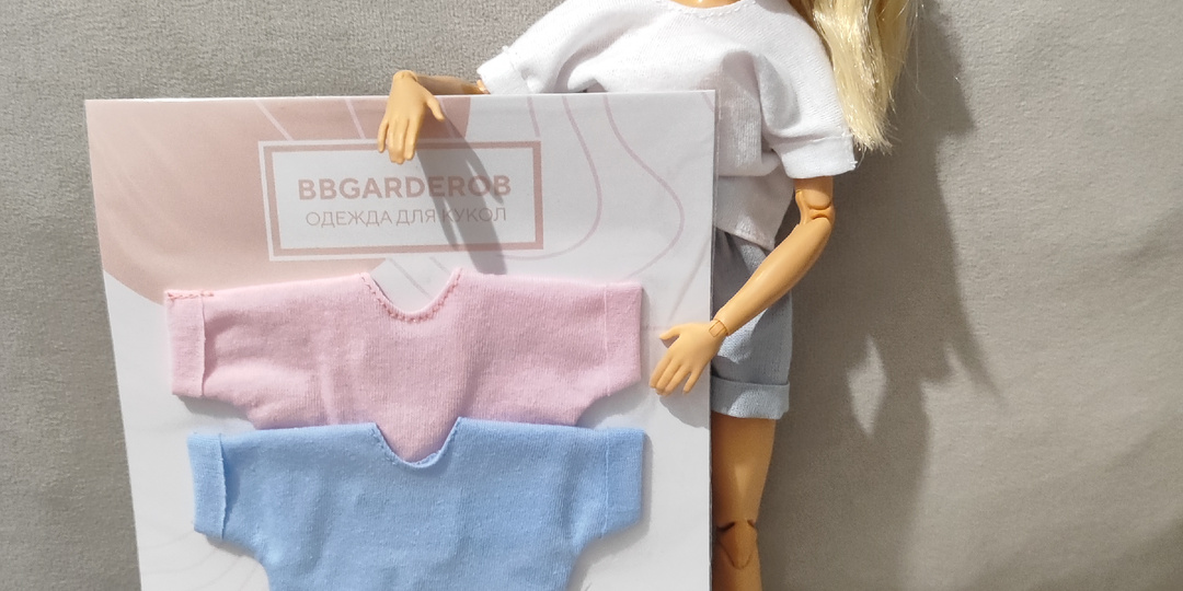 Набор футболок для куклы Барби 29-30 см BBgarderob