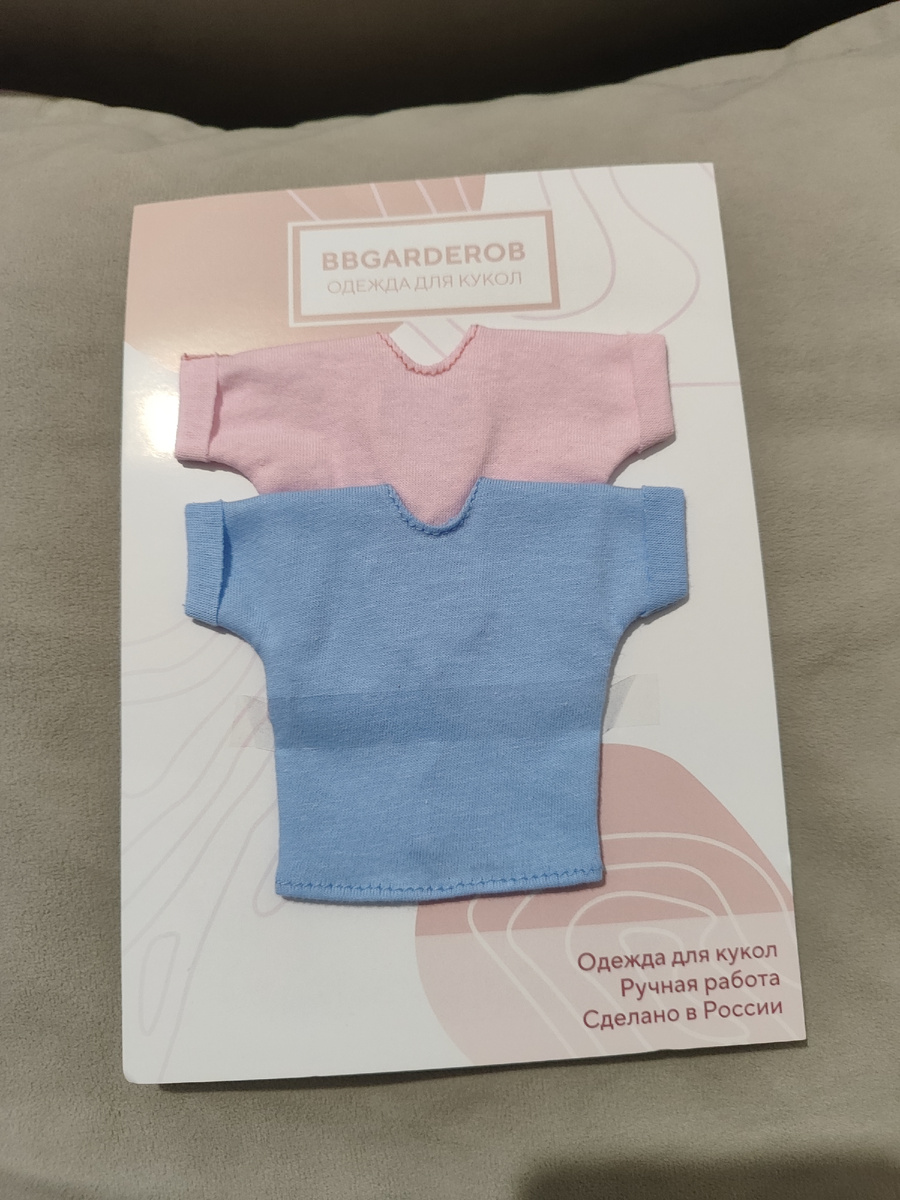 Набор футболок для куклы Барби 29-30 см BBgarderob. Фото автора.