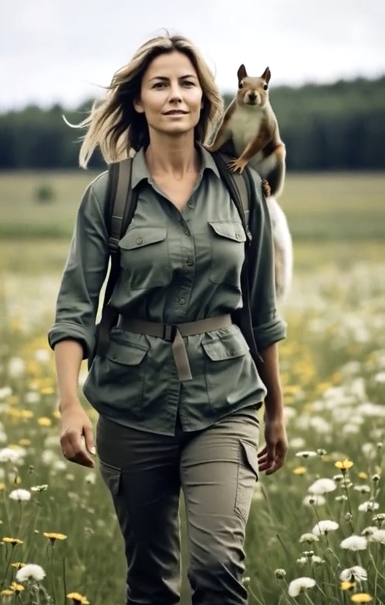 (иллюстрация «Травница» создана автором с помощью ресурсов Алиса и Clideo.com)