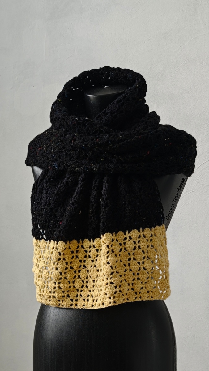 Стильные вязаные шарфы от Оксаны Тимофеевой