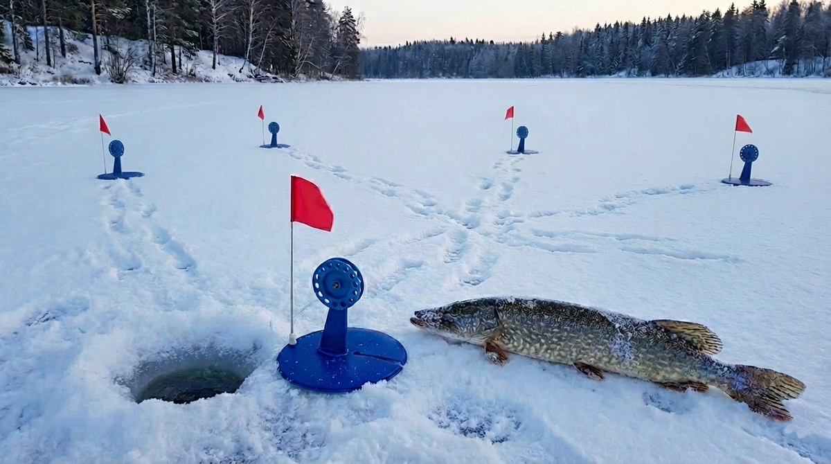 5 схем расстановки жерлиц: как перекрыть маршрут щуки