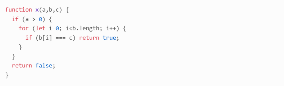 Пример "плохого" кода на javascript