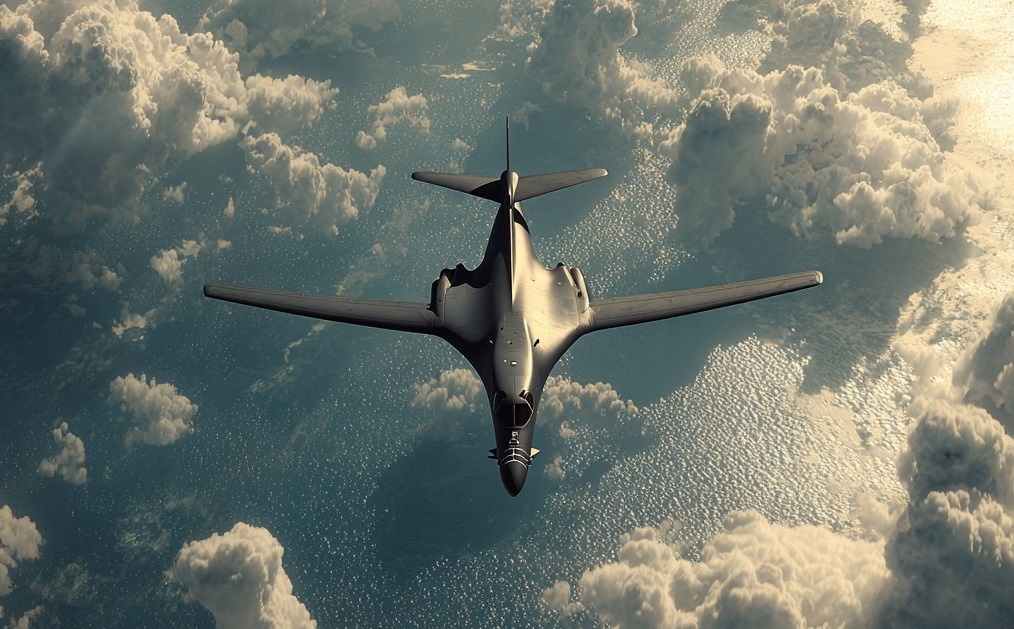 Образ бомбардировщика B1 lancer, с изменямой стреловидностью крыла / откр. ист.