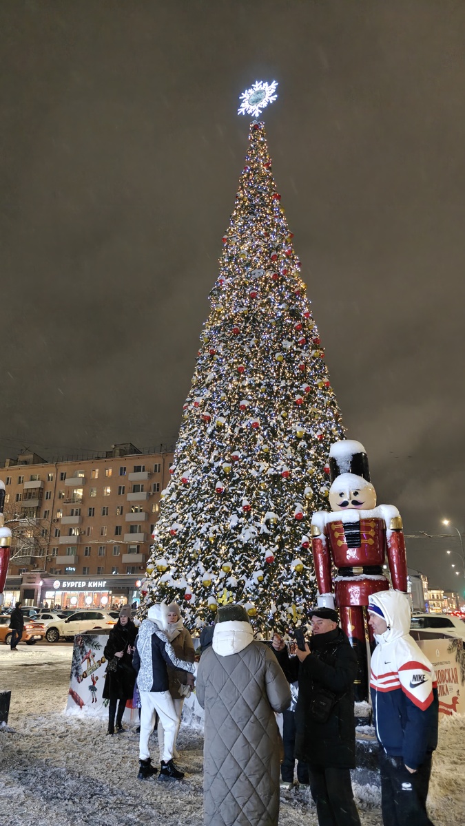 Ёлка на площади Горького в Нижнем Новгороде 